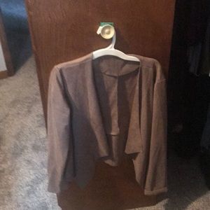Faux suede jacket
